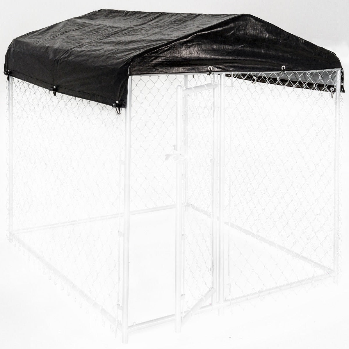 Lucky Dog® Standard Kennel Cover & Roof Frame for Dog Kennels 5'W x 5