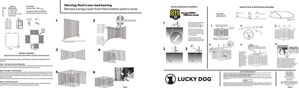 Lucky dog outlet kennnel cover kit