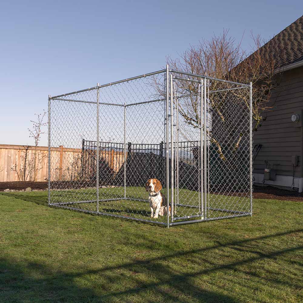 NEW! Lucky Dog® Chain Link Kennel Kit - Small Dog Breed - CL6510EZ