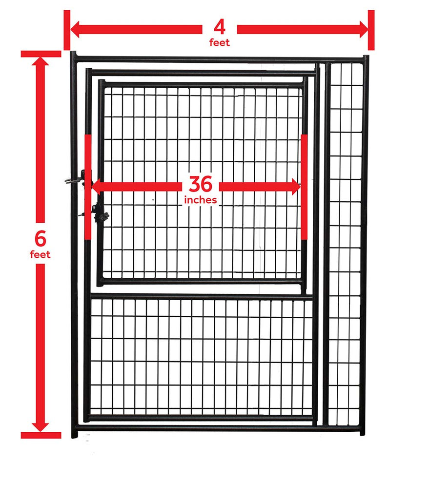 Lukcy Dog 6x4 Gate in Gate welded kennel panel