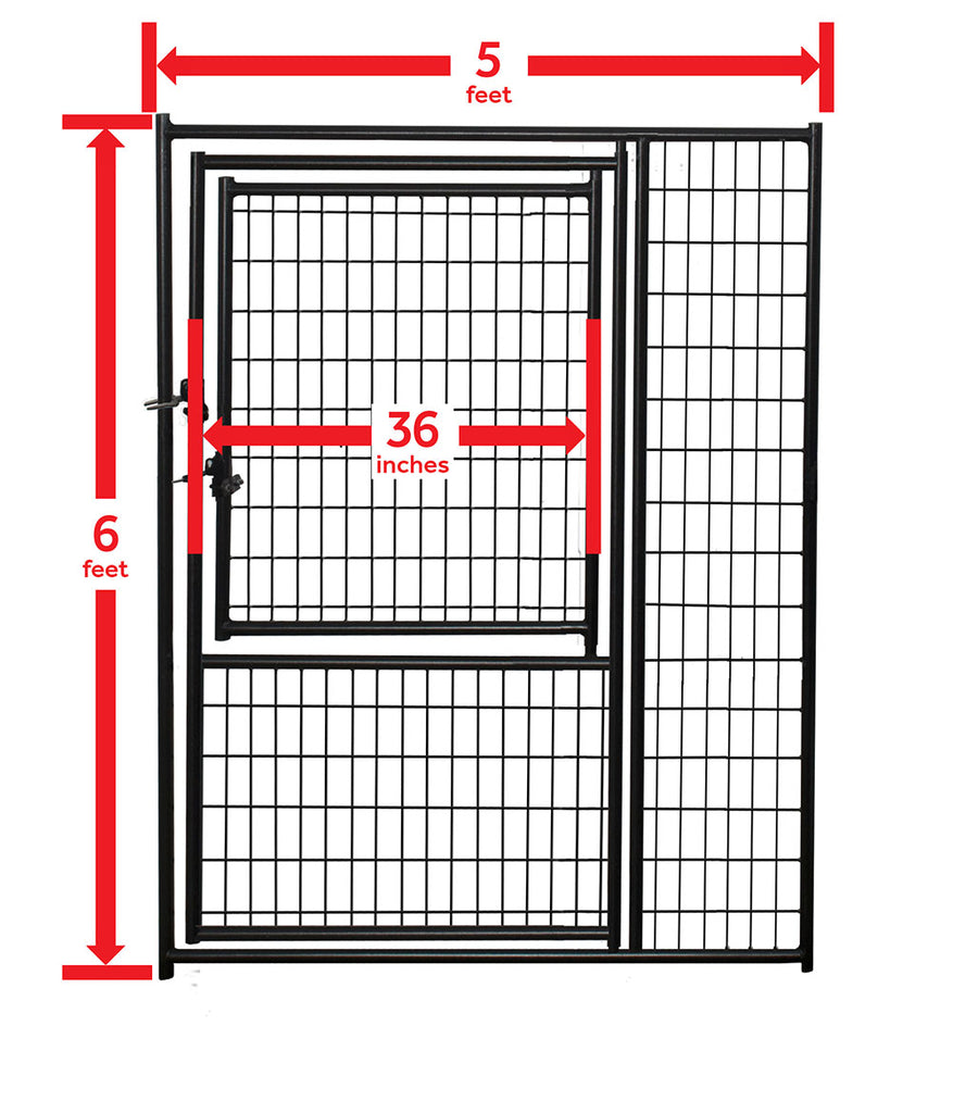 Lukcy Dog 6x5 Gate in Gate welded kennel panel
