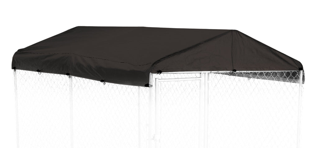 Lucky Dog® Standard Kennel Cover & Roof Frame for Dog Kennels - 5'W x 10'L