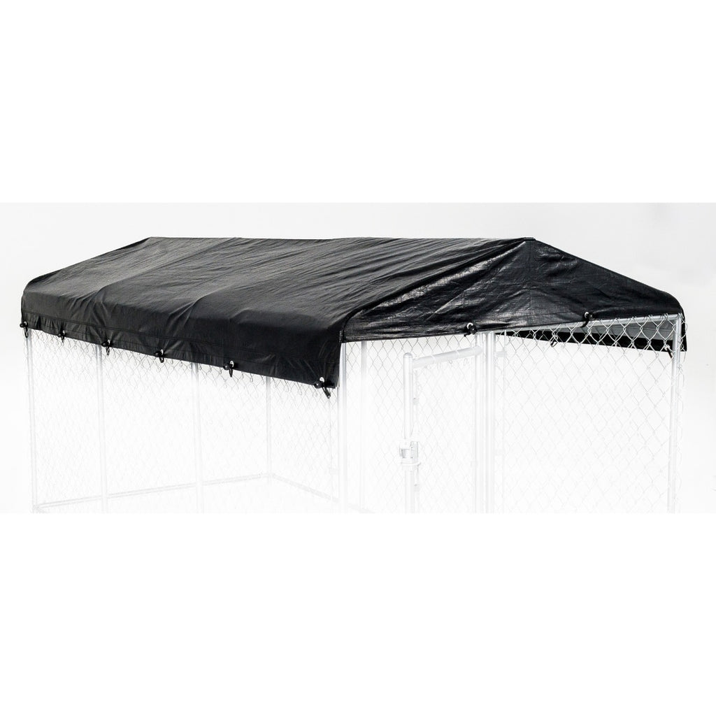 Lucky Dog® Standard Kennel Cover & Roof Frame for Dog Kennels - 5'W x 15'L