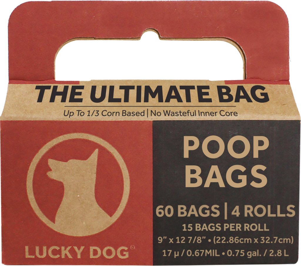 Lucky Dog® Ultimate Poop Bags - Strong, durable and made 33% plant based materials