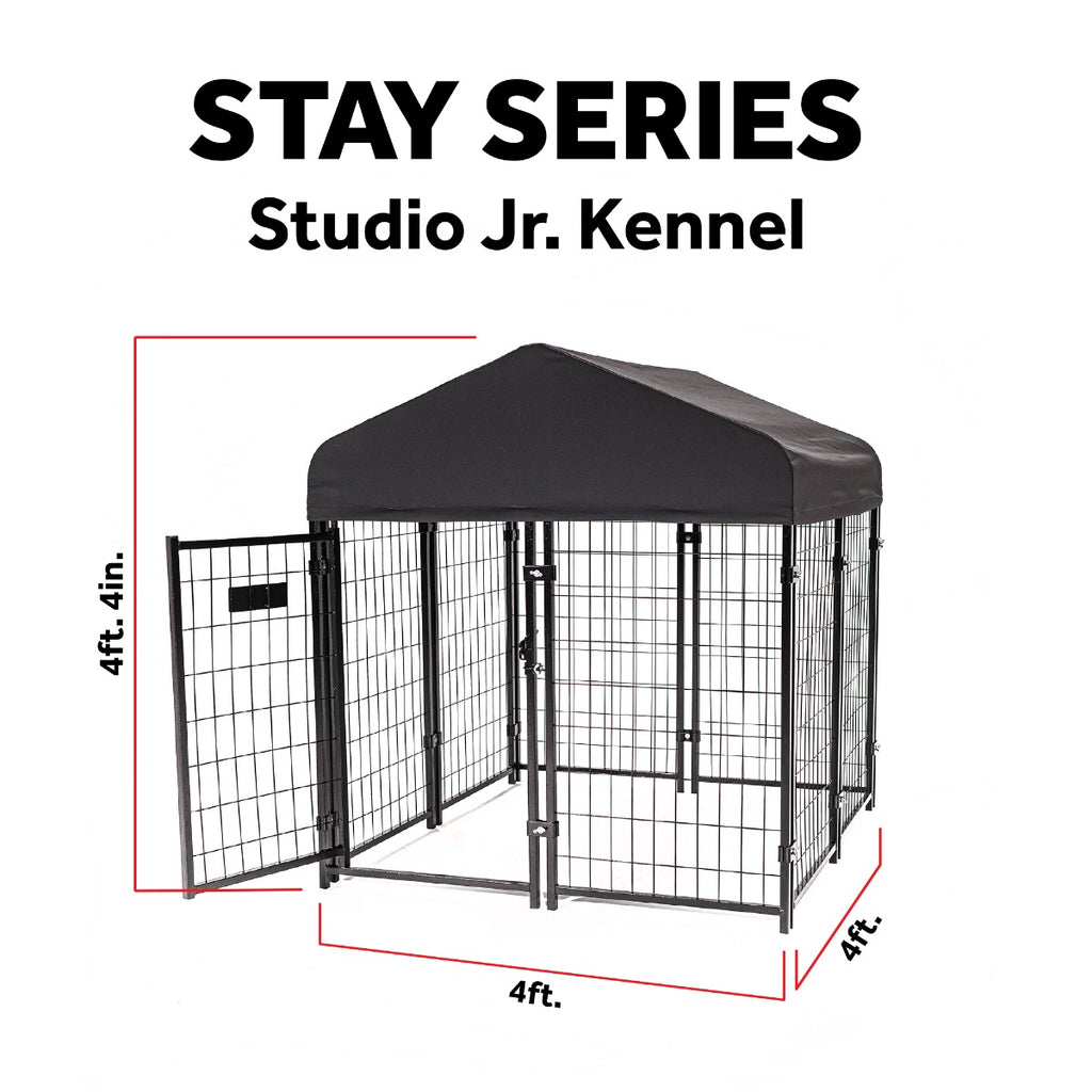 Lucky Dog® STAY Series™ 4'L x 4'W x 4'4''H Studio Jr. Kennel
