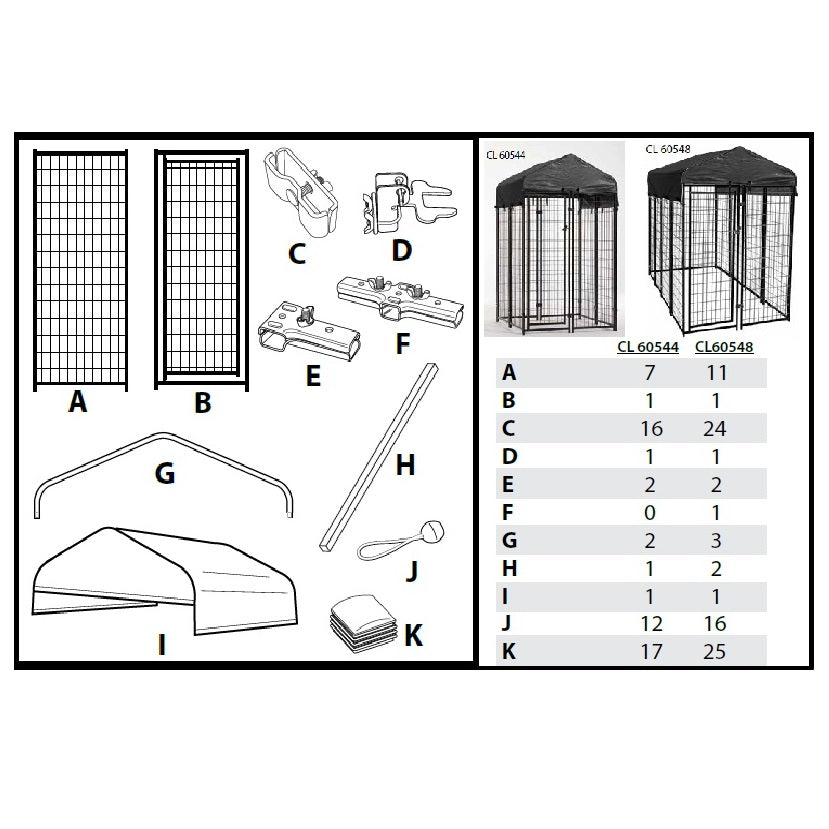 Lucky Dog® Uptown / Studio / Villa Kennel Parts – luckydogdirect